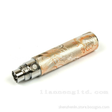 Cut Veneer Engraved Battery with Best Quality and Cigarette EGO K E-Battery